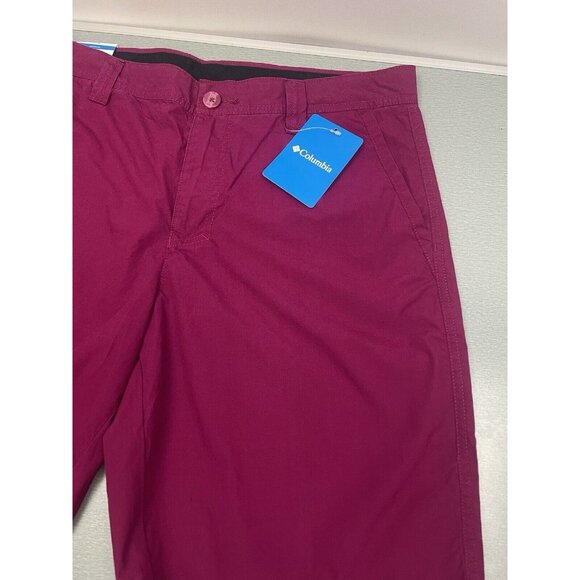 COLUMBIA Washed Out Shorts Men Size 32 Regular Magenta  100% Cotton 10" - Picture 12 of 15